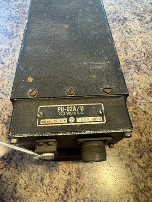 WWII AIRCRAFT POWER UNIT PU-92A/U + INVERTER