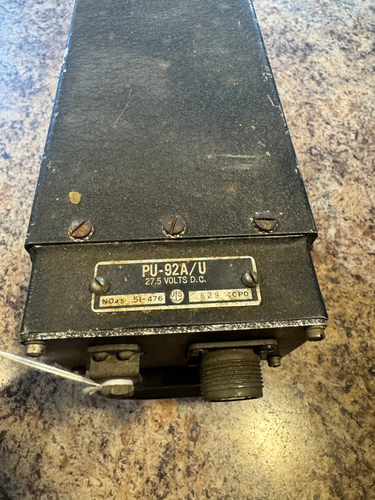 WWII AIRCRAFT POWER UNIT PU-92A/U + INVERTER