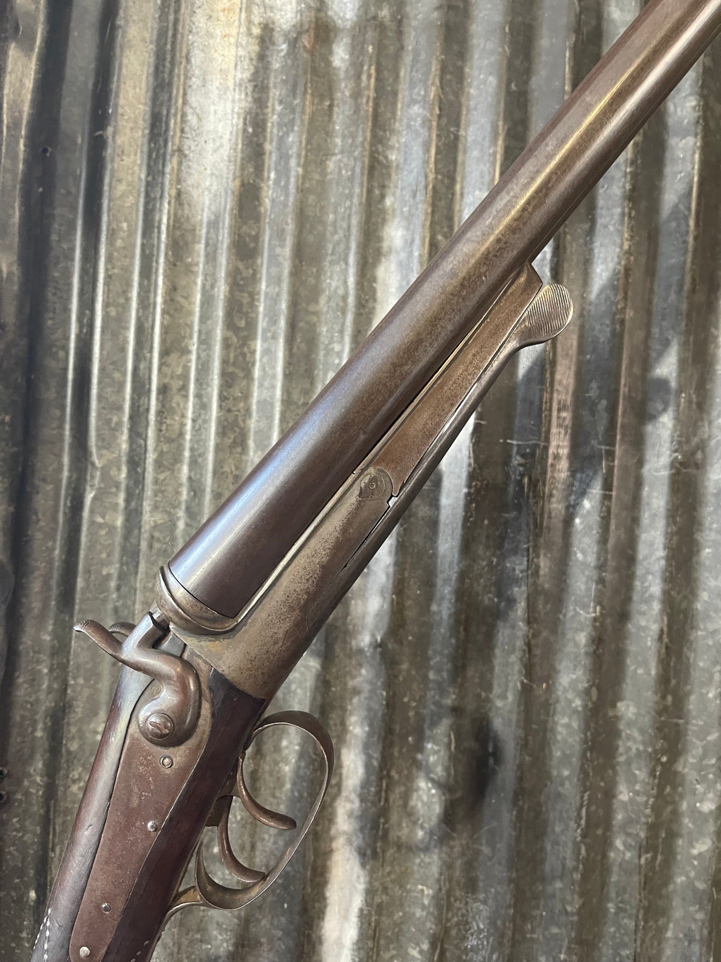 W&H Hudson Belgian-Made Antique Side-by-Side Hammer Shotgun – Underlever