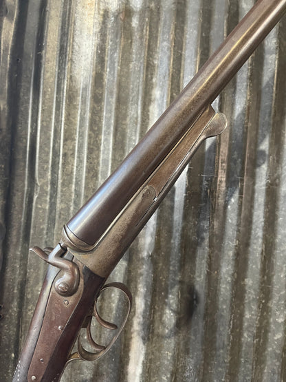 W&H Hudson Belgian-Made Antique Side-by-Side Hammer Shotgun – Underlever