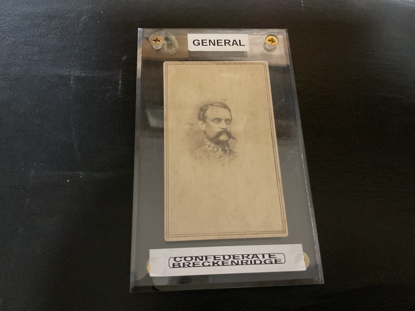 Confederate General Breckenridge (CDV) Civil War Era