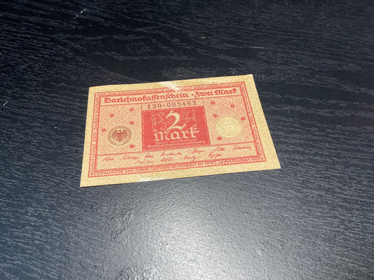 German 2 Mark Darlehnsfafenfchien Loan Note