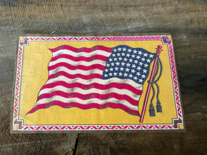 WWI Tobacco Felt Flag (approx 9x6)