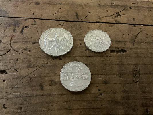 Original German Coin Collection-Imperial Germany, Weimar Republic, Third Reich, & Postwar-era