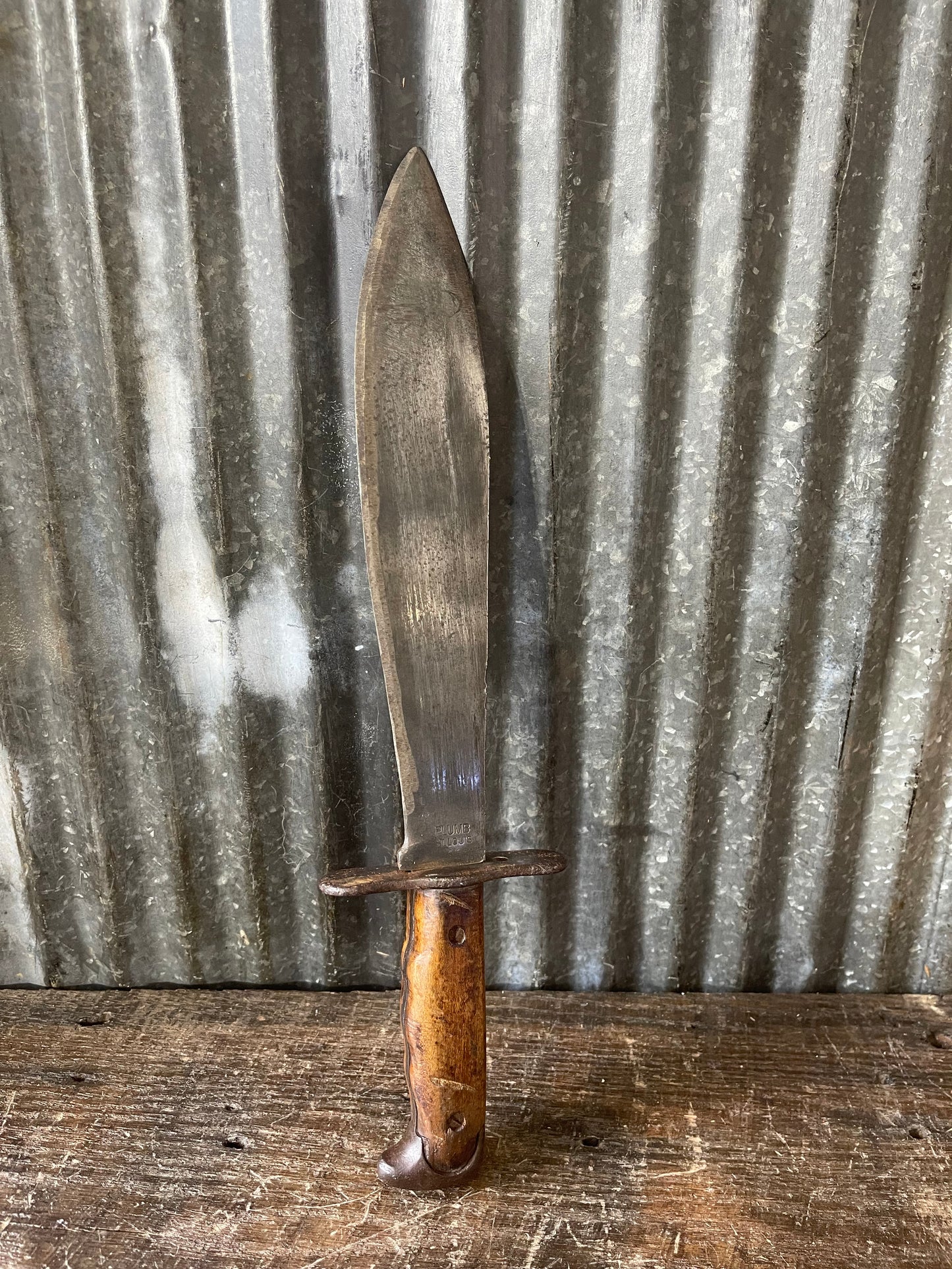 WWI U.S. Model 1917 C.T. Bolo Knife by Plumb St. Louis with Scabbard