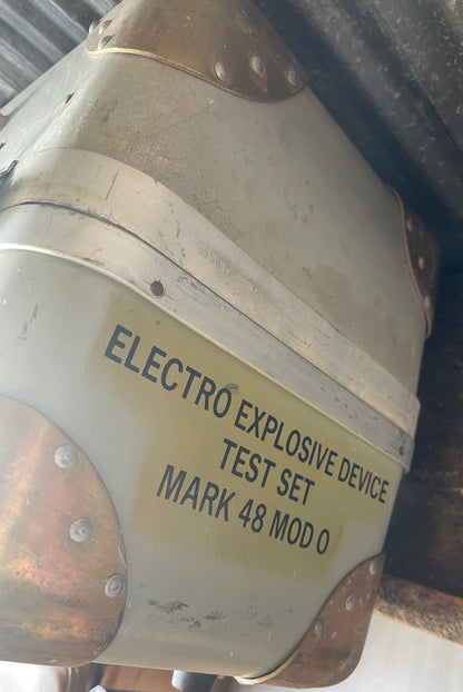 U.S. Navy Electro Explosive Device Test Set Mark 48 Mod 0 (1963) – Complete with Test Cables – Untested
