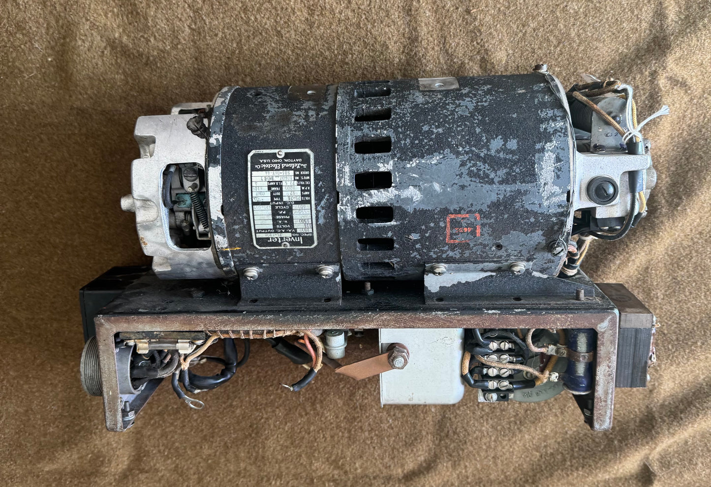 Signal Corps U.S. Army Inverter Unit by The Deland Electric Co. WWII Military Aircraft Power Supply