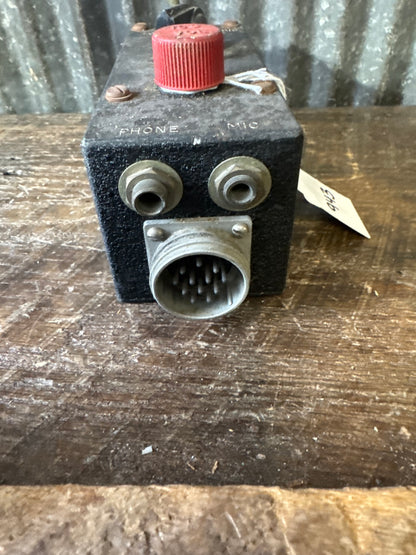 WWII U.S. Navy RL-9 Pilot’s Control Box Interphone Control Unit