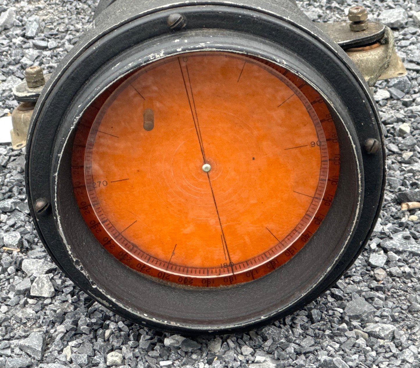 WWII U.S. Navy ID-2/APS-2 Radar Indicator / Scope Unit – Orange PPI Display