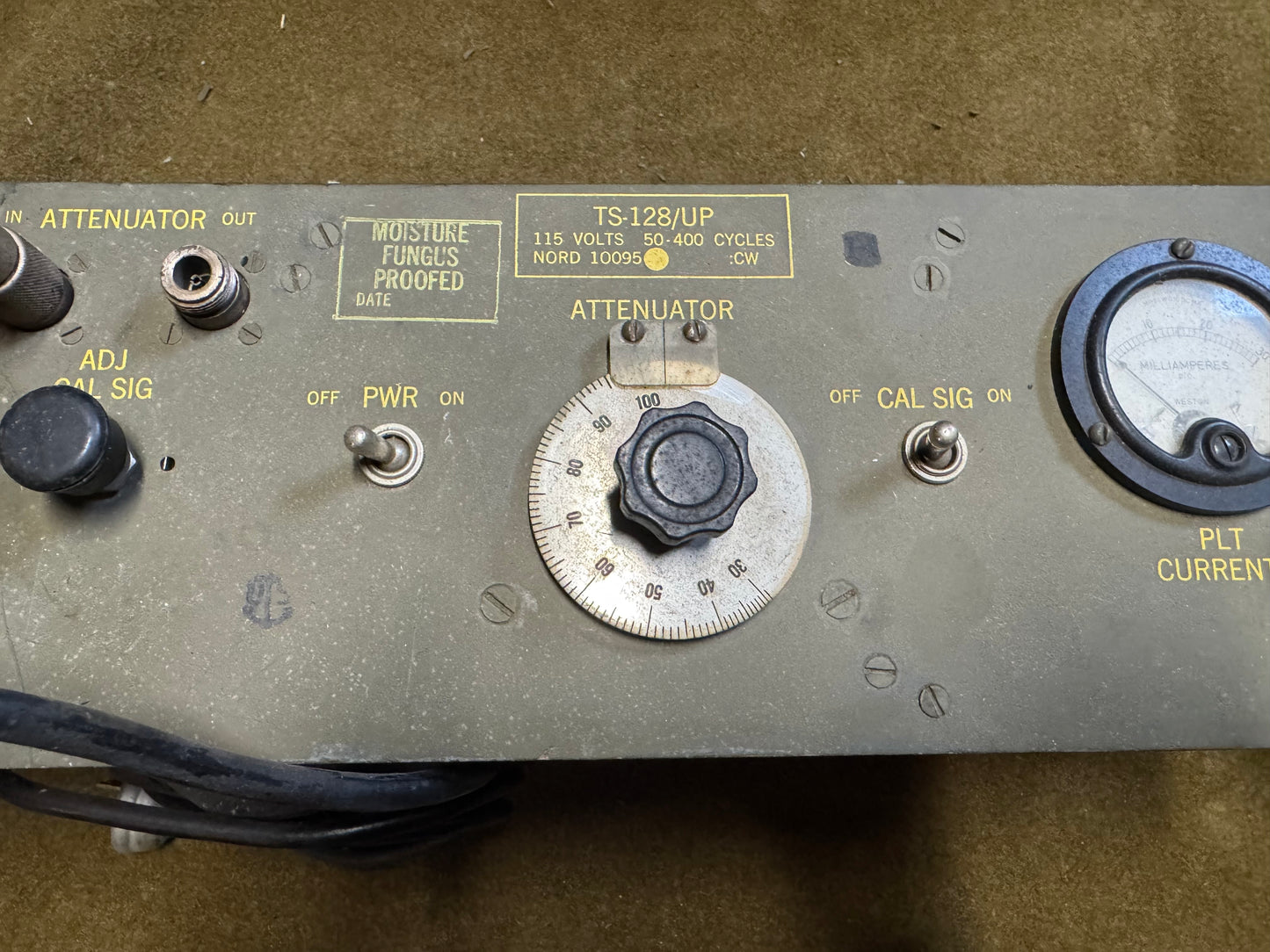Original WWII-era U.S. Navy TS-128/UP test set