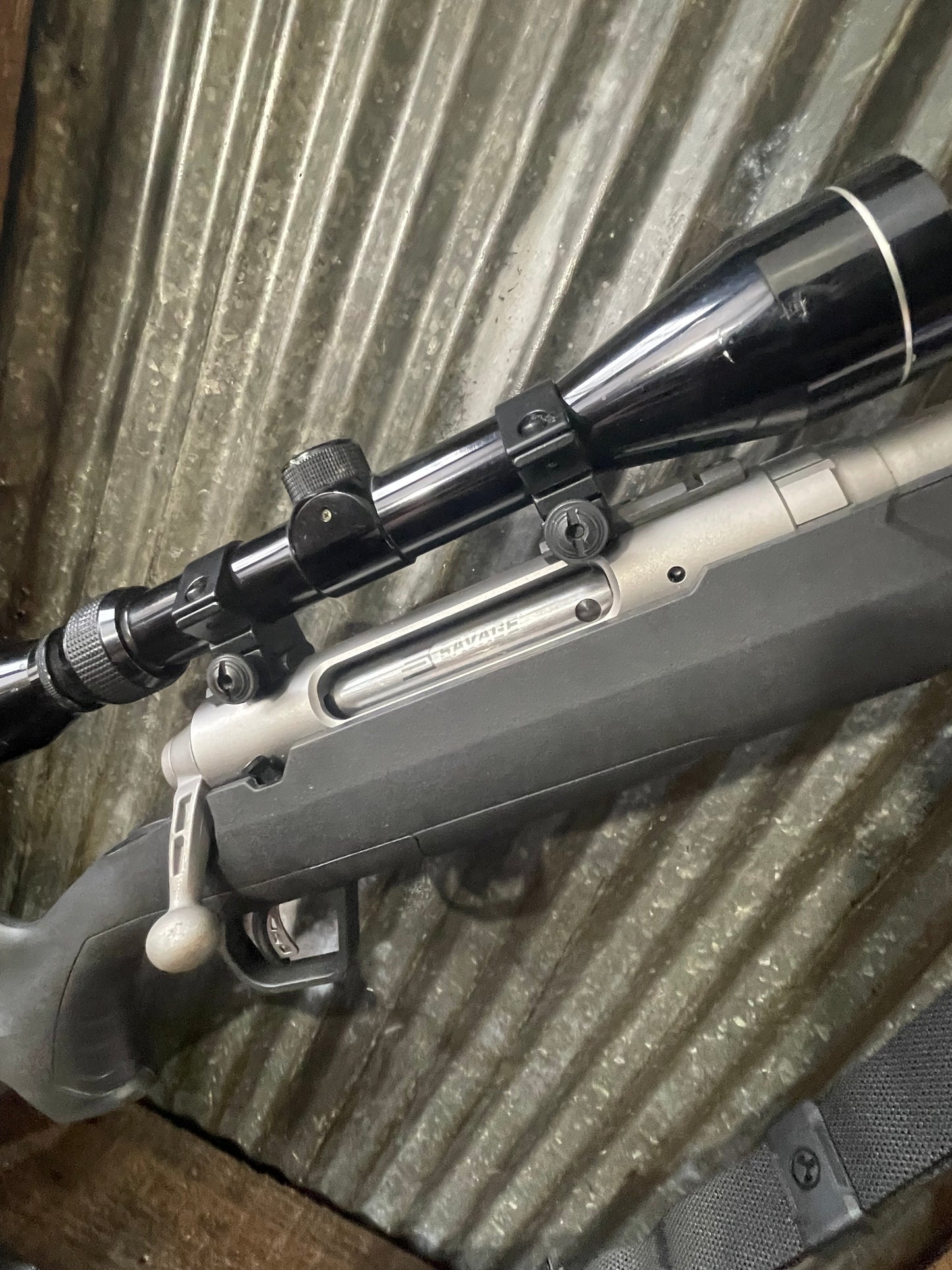 Layaway Payment Only-Savage Axis Stainless Bolt-Action Rifle – .350 Legend – Scoped – Excellent Condition