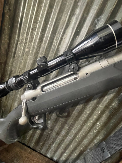 Layaway Payment Only-Savage Axis Stainless Bolt-Action Rifle – .350 Legend – Scoped – Excellent Condition