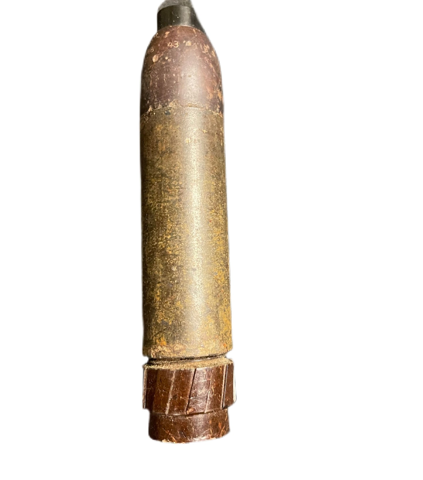 Original WWII German Mauser 98k Schießbecher Anti-Personnel Grenade Round – Dated 1943 (Inert)