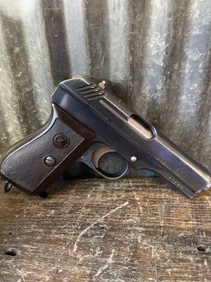 WWII German-Occupation CZ 27 / vz. 27 – DR Marked – Serial No. 19700 – Matching Numbers – Waffenamt Barrel – Original Holster, 2 Magazines & Two U.S. Bring-Back Certificates