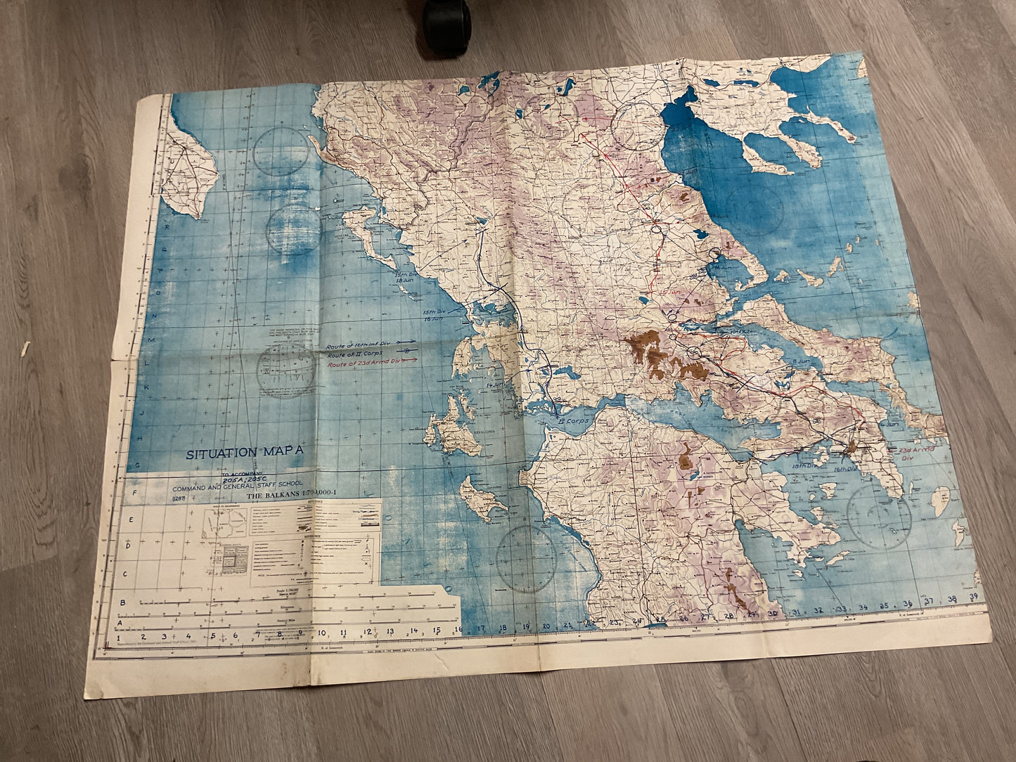 Situation Map A “The Balkans” 1:700,000-1