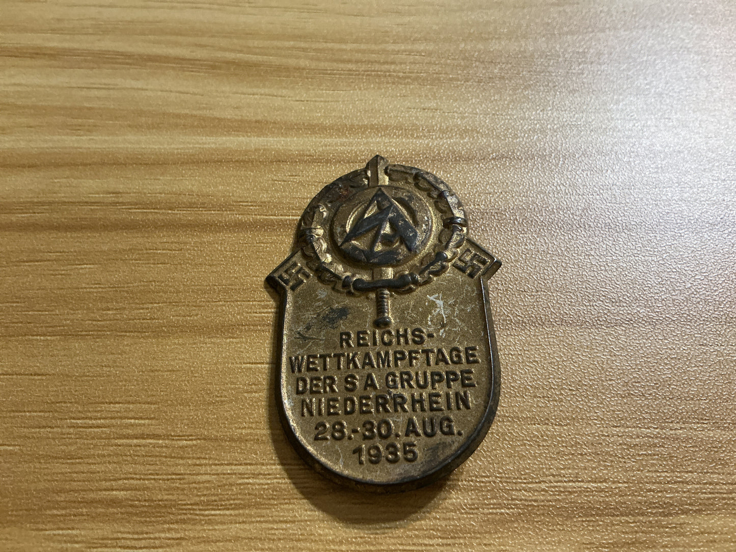 1935 SA Gruppe Niederrhein Day Badge