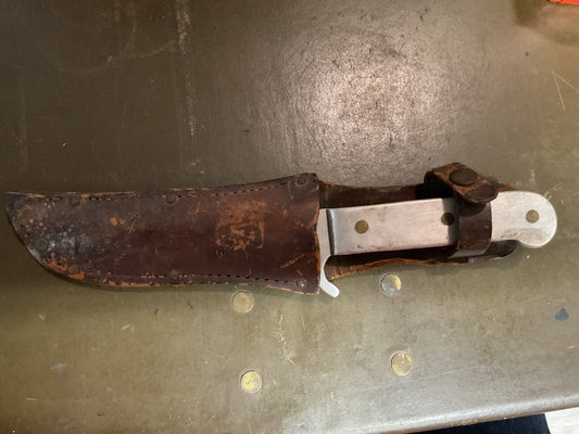 WWII Theatre Knife large silver handle