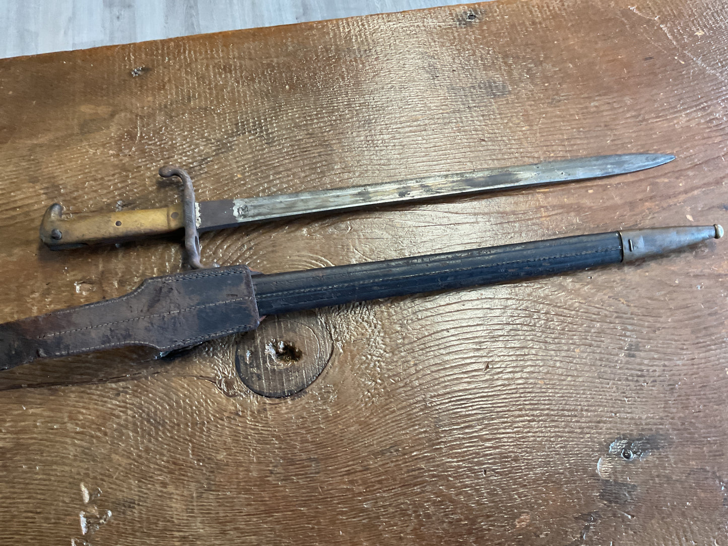German WWI M1871 Bayonet with Scabbard