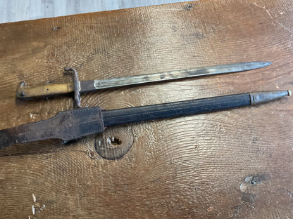 German WWI M1871 Bayonet with Scabbard