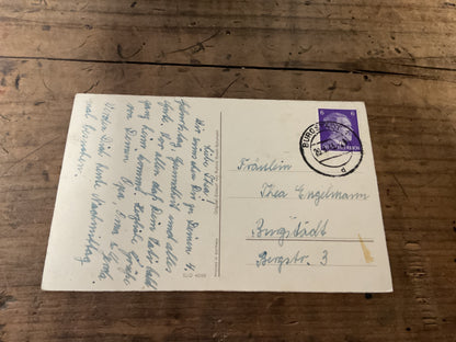 WWII German Engelmann Family Feldpost & Postcard Archive-Burgstadt Saxony 1940-1942-Military Unit Stamps