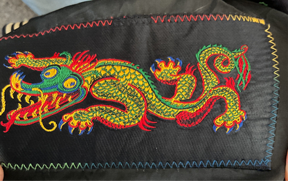 WWII U.S. Navy Dress Blue Jumper - Petty Officer Second Class Machinist’s Mate with Dragon Embroidery - Size Medium (Estimated)