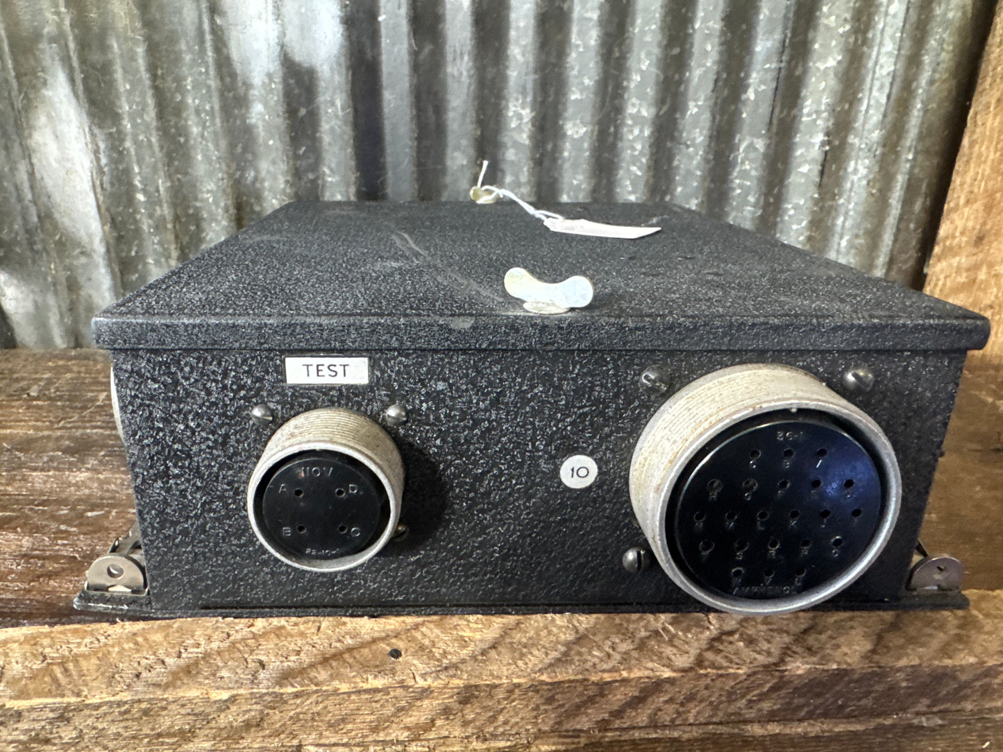WWII-era U.S. military J-105/APQ-13A aircraft radar/electronics junction box