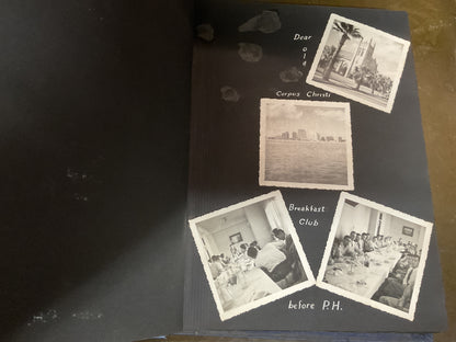 WWII Vintage US Naval Air Station Scrapbook