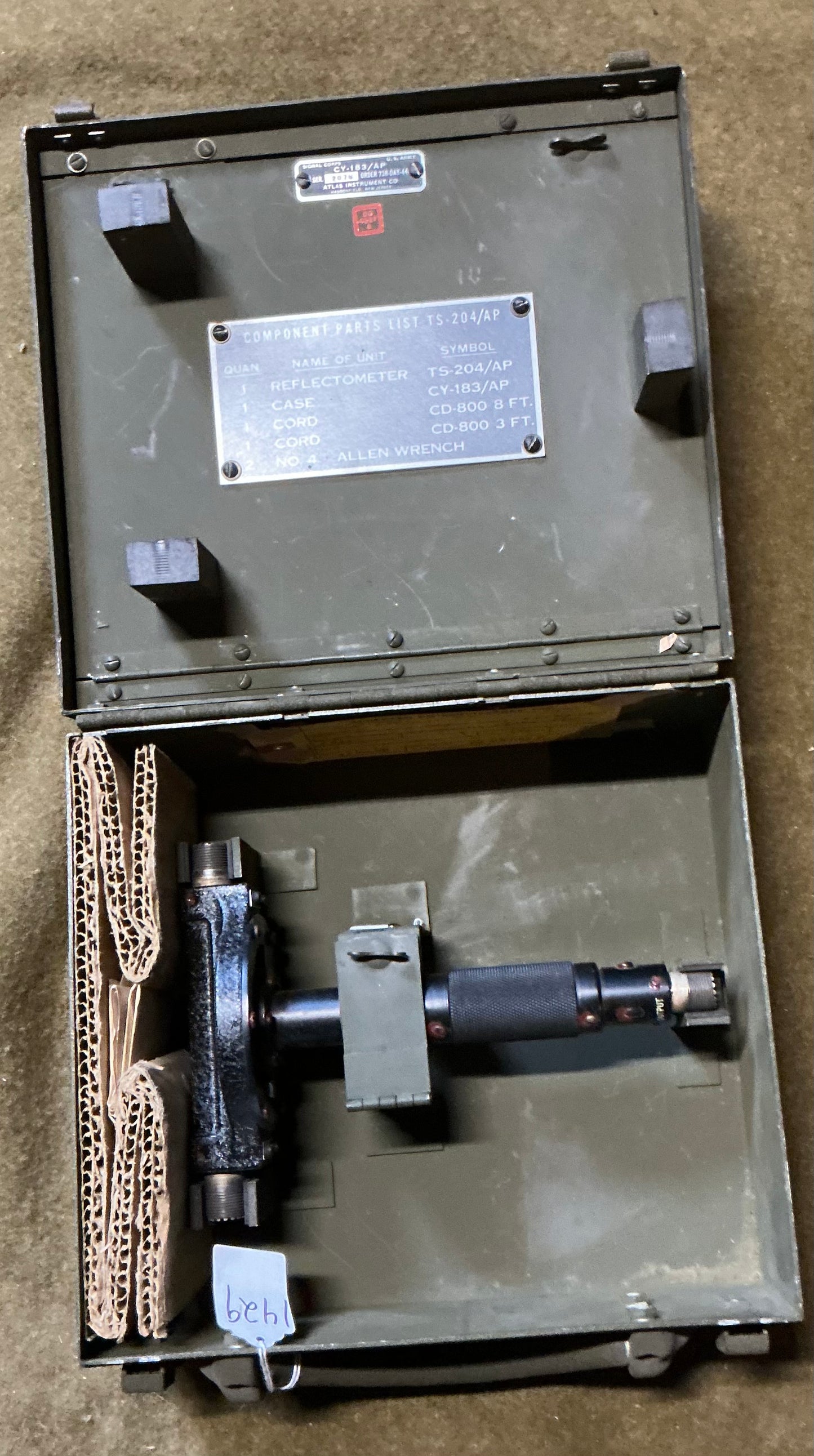 U.S. Army Signal Corps TS-204/AP Reflectometer Set