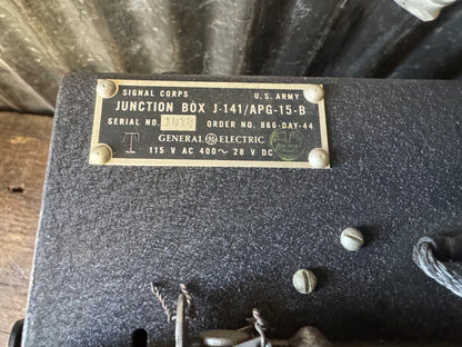 WWII U.S. Signal Corps Junction Box J-141/APG-15-B – General Electric