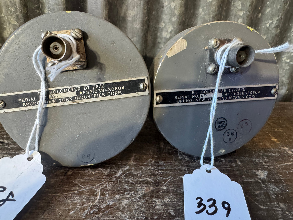 Vintage Bruno DT-76/U Military RF Bolometers – Pair