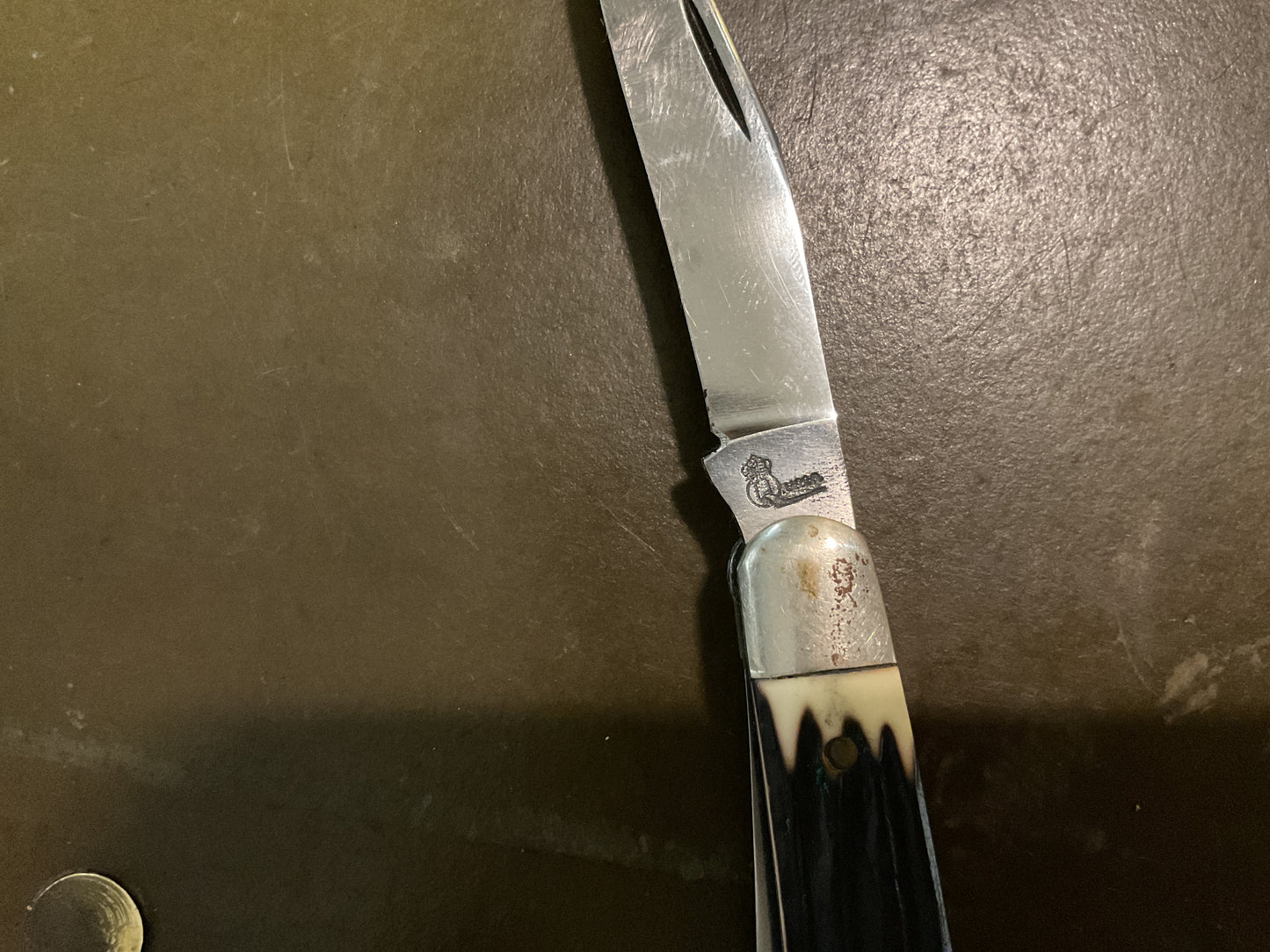 Vintage Queen #66 Muskrat Folding Keychain Knife