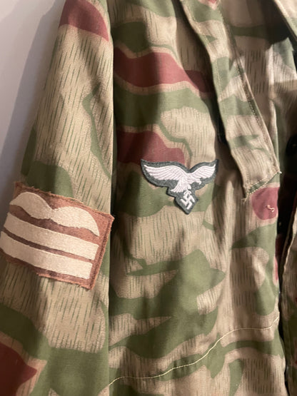 Repro WWII German Luftwaffe Field Division Marsh Camo Smock