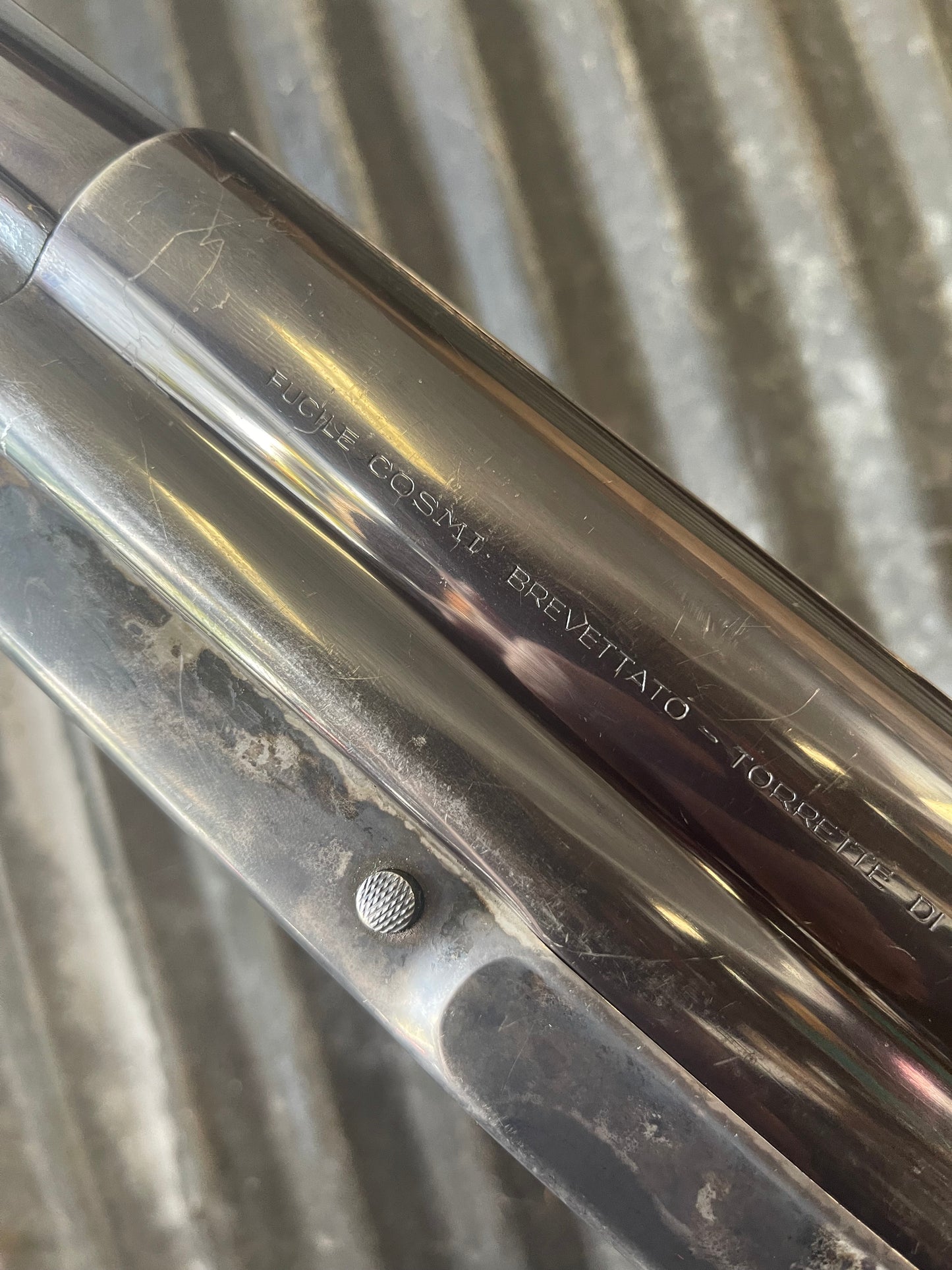 Exceptional 1950s Cosmi Brevettato Special-Order 12 Gauge – Three-Barrel Set – Case-Hardened Receiver – English Straight-Hand Stock – Original Fitted Case – Robert Foman Provenance