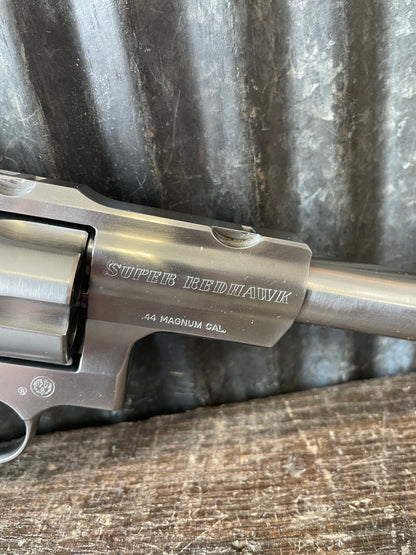 Ruger Super Redhawk Stainless Revolver – .44 Magnum – 9½” Barrel – Burris Safari 4x Scope – Boxed