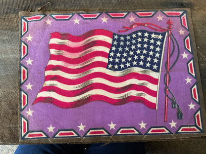 WWI Tobacco Felt Flag (approx 11x8)
