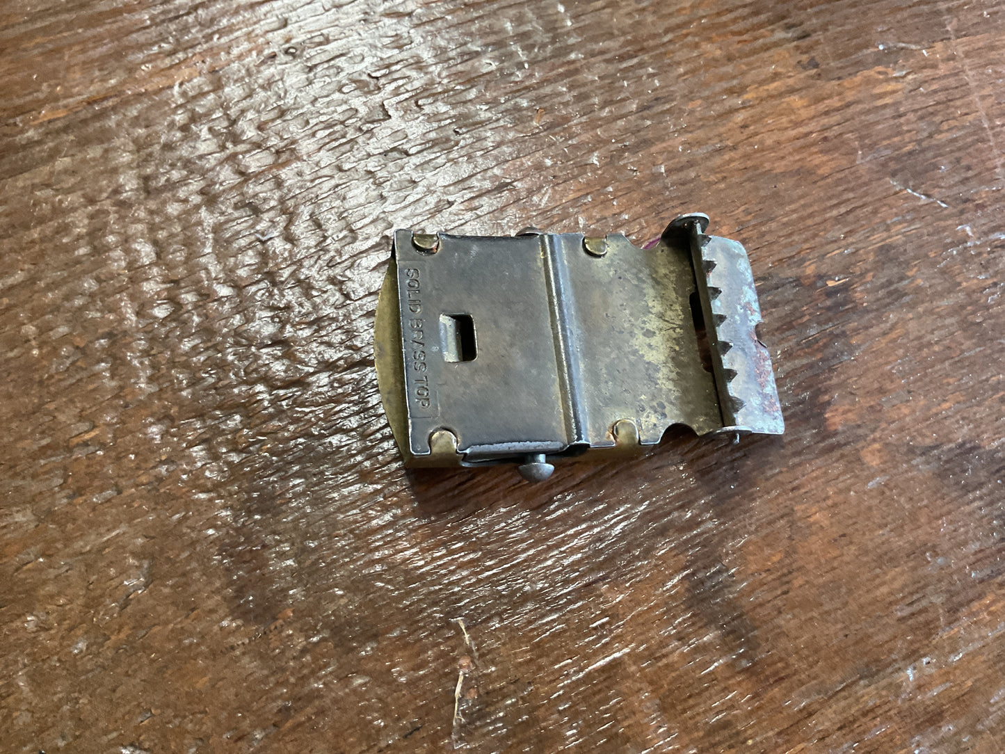 WWII Solid Brass Belt Buckle Signal Corps