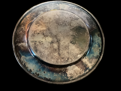 U.S. Navy Ship Launching Tray Silver Plated