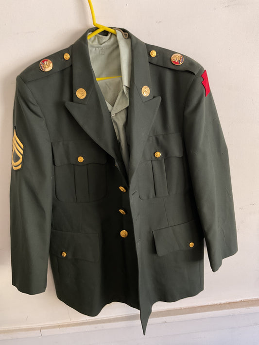 Post-WWII U.S. Army 3rd Infantry Division Dress Green Uniform Set – Staff Sergeant