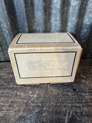 NOS Sylvania CHS-21A Vacuum Tube U.S. Army Signal Corps 1944 CRT Electron Tube