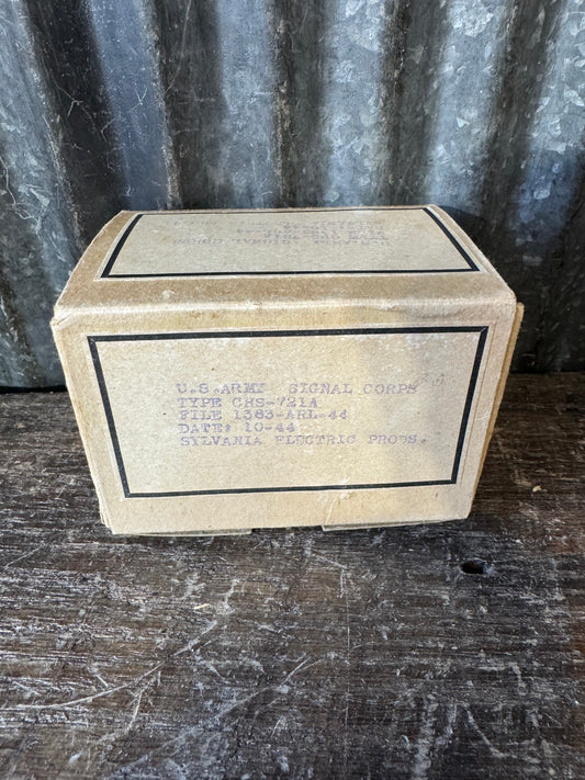 NOS Sylvania CHS-21A Vacuum Tube U.S. Army Signal Corps 1944 CRT Electron Tube