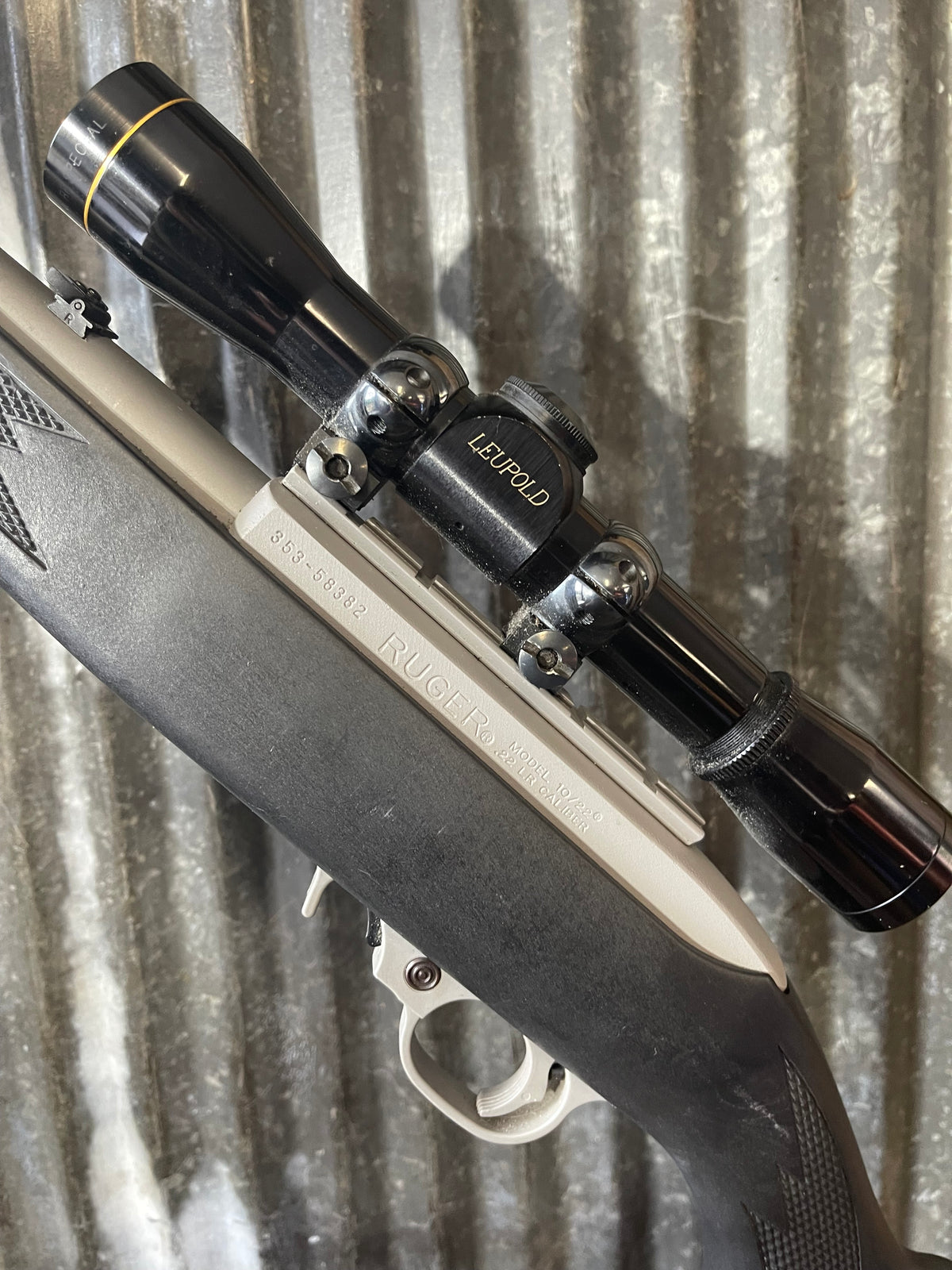 Ruger 10/22 Stainless .22 LR – Leupold Fixed 4x Scope – Synthetic Stock