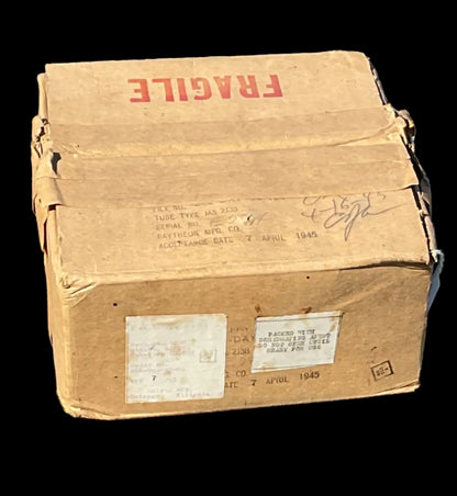 WWII Raytheon JAN-2138 Radar Tube Assembly – New Old Stock w/ Original Box (1945)