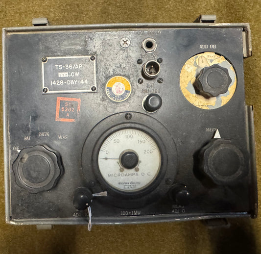 Original WWII U.S. military TS-36/AP test set, dated 1944