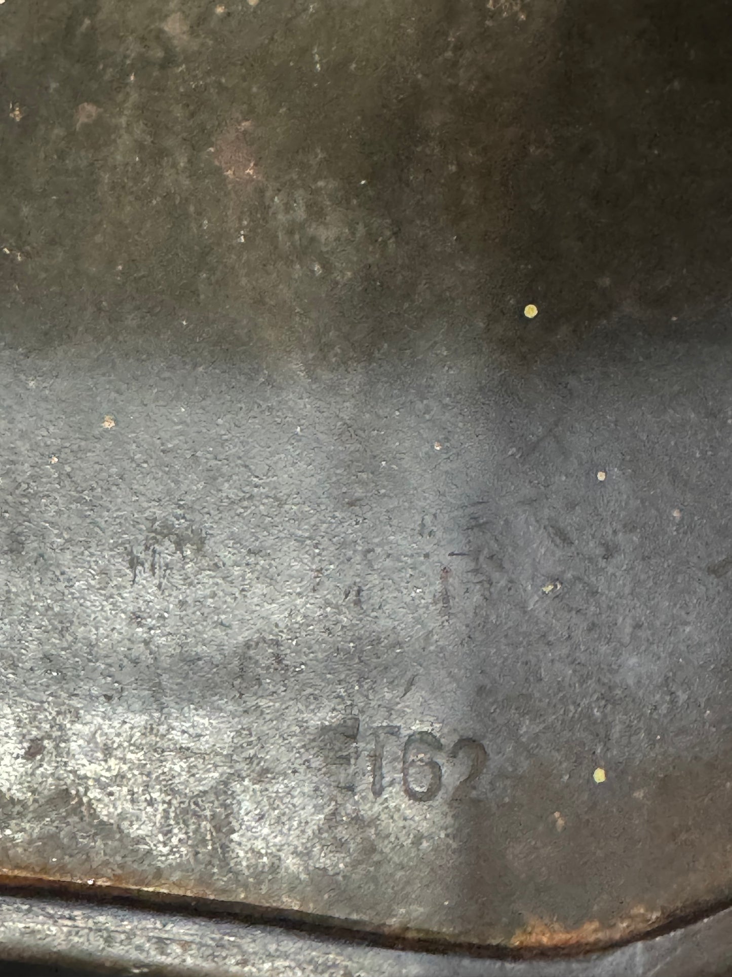 Original WWII German Luftwaffe M40 Single Decal Helmet Shell – Untouched Combat Relic