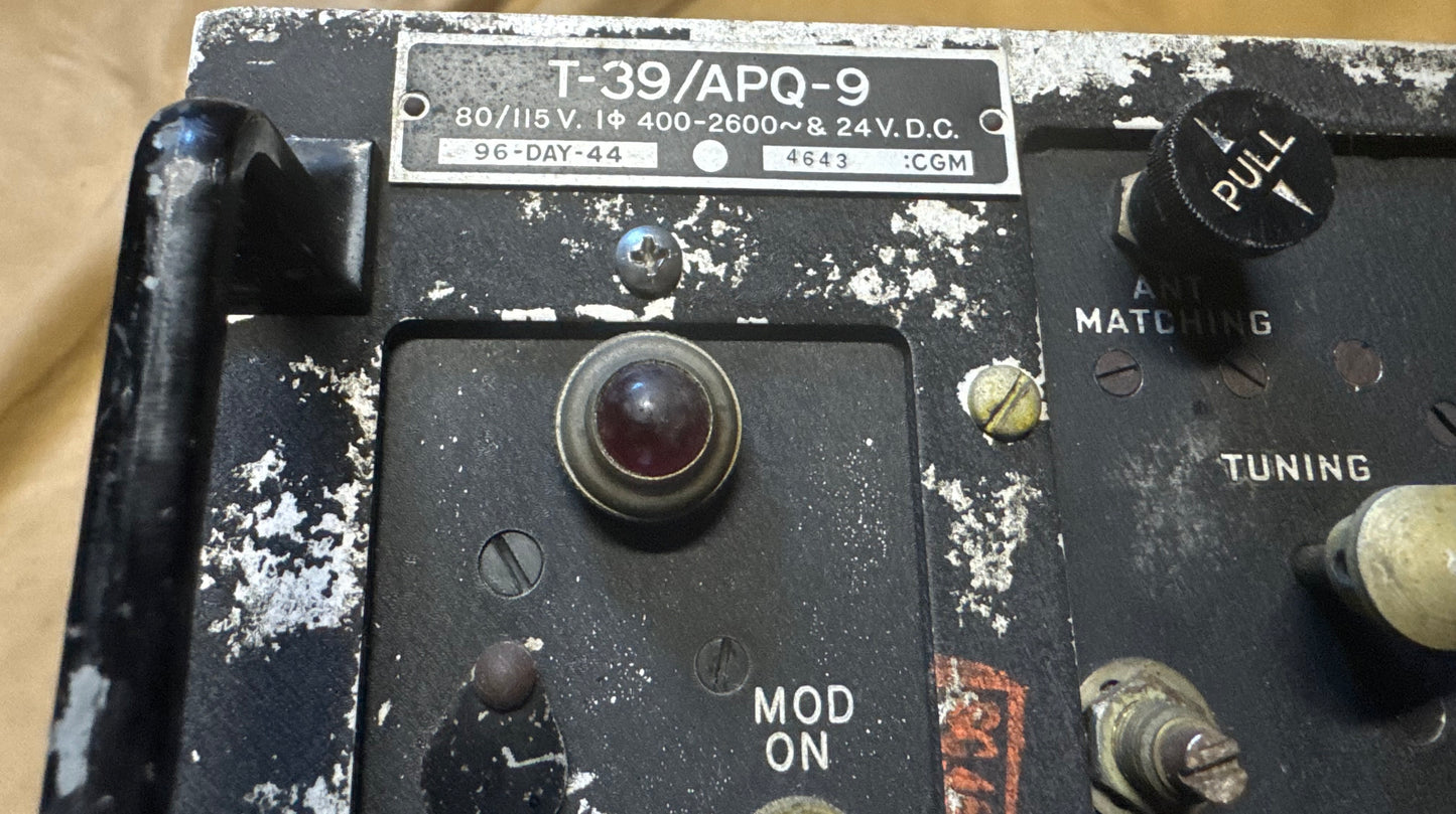 WWII T-39/APQ-9 Radar Transmitter Tuning Unit