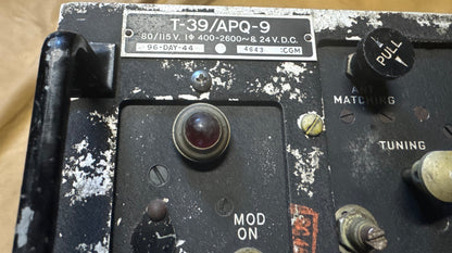WWII T-39/APQ-9 Radar Transmitter Tuning Unit