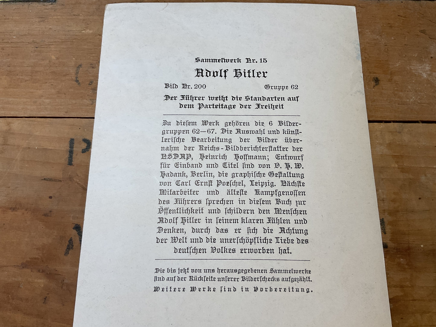 German propaganda card