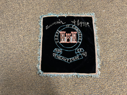 WWII Souvenir Pillow Cover