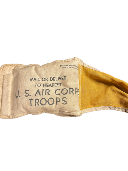 WWII USAAF Drop Envelope – U.S. Army Air Forces Message Bag with Streamer