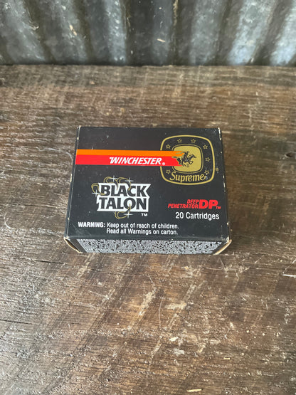 Winchester Black Talon 9mm Ammunition – 147gr SXT – 20 Round Box – Vintage / Discontinued